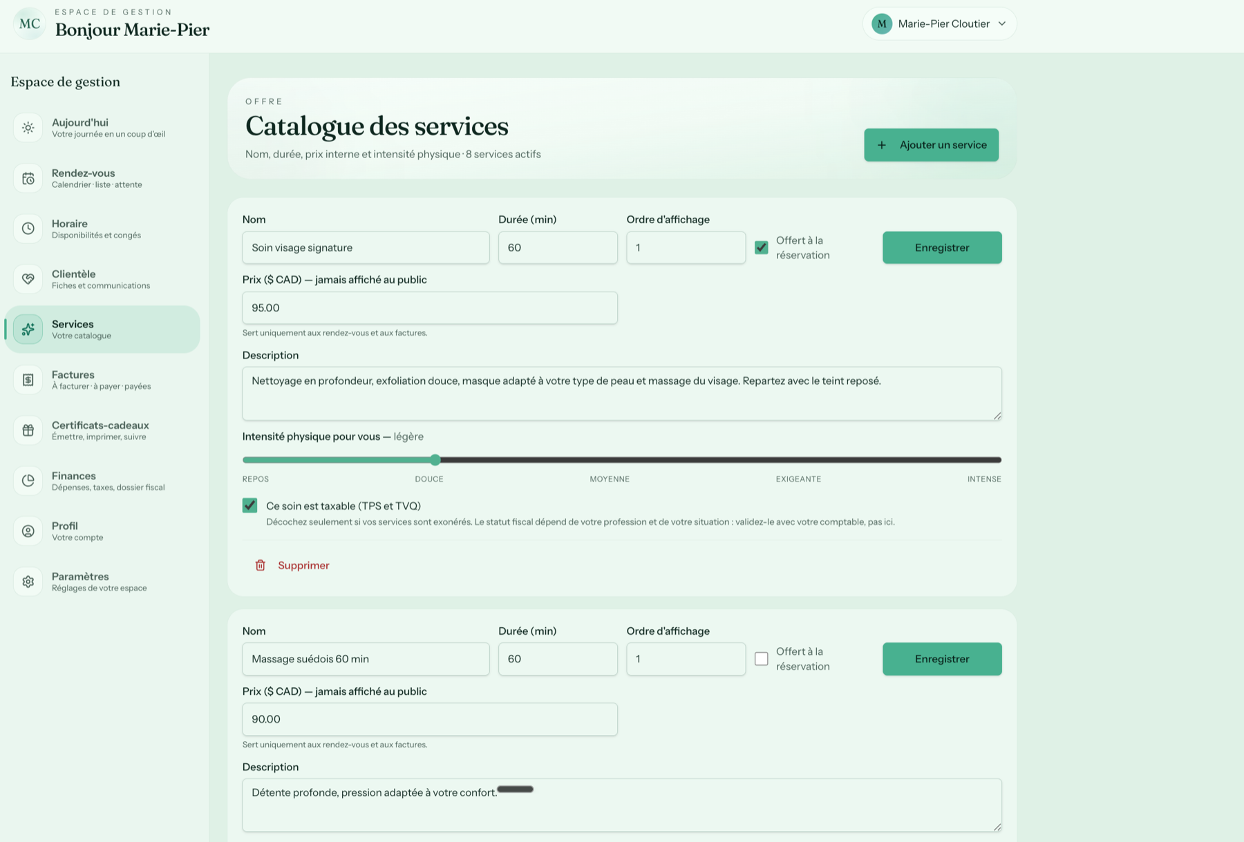 Catalogue de services Créno-QC en format ordinateur